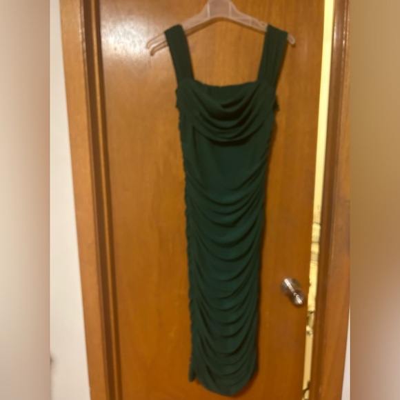 Amazon Women's Off The Shoulder Ruched Bodycon Sleeveless  Club Midi Dress - Picture 8 of 9